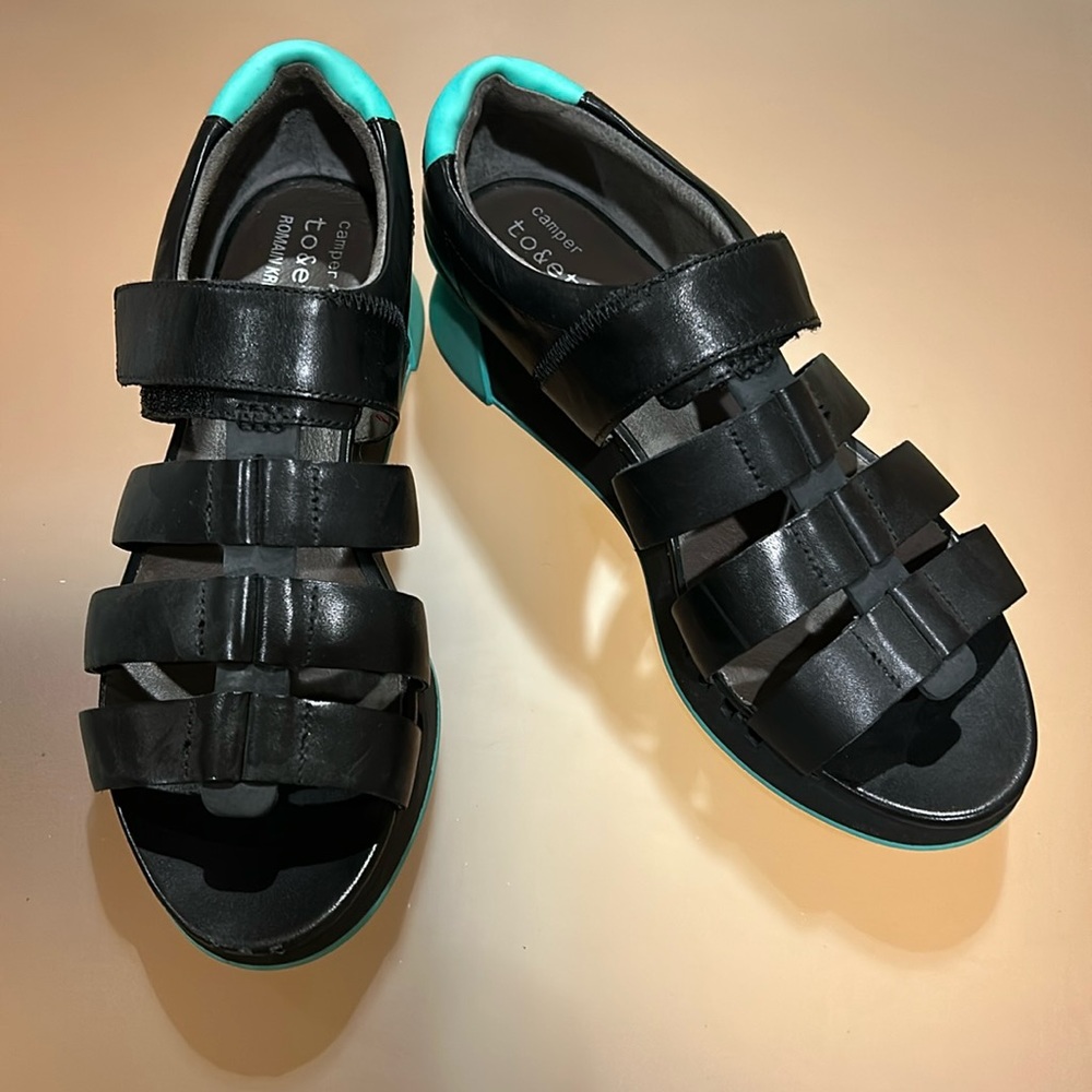Camper X Romain Kremer Leather Sandal, size 39